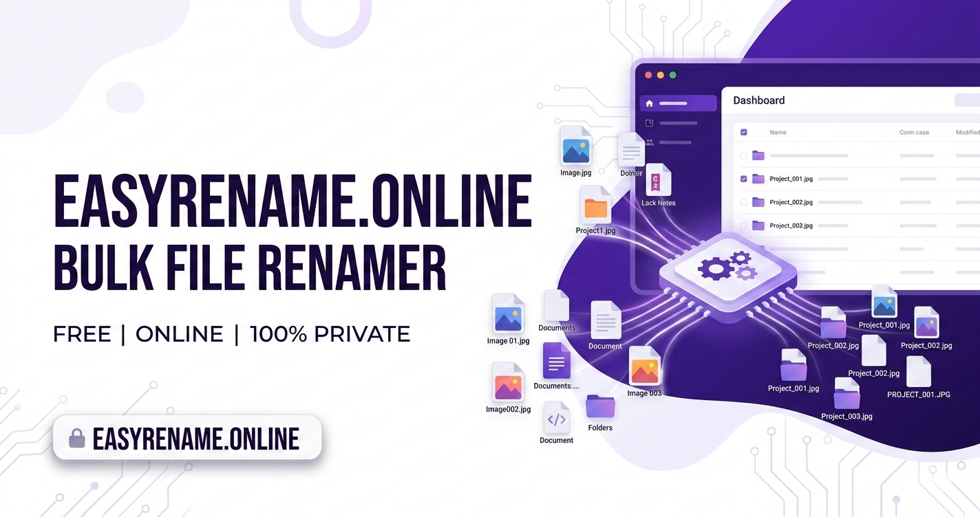 Free Online Bulk File Renamer | EasyRename